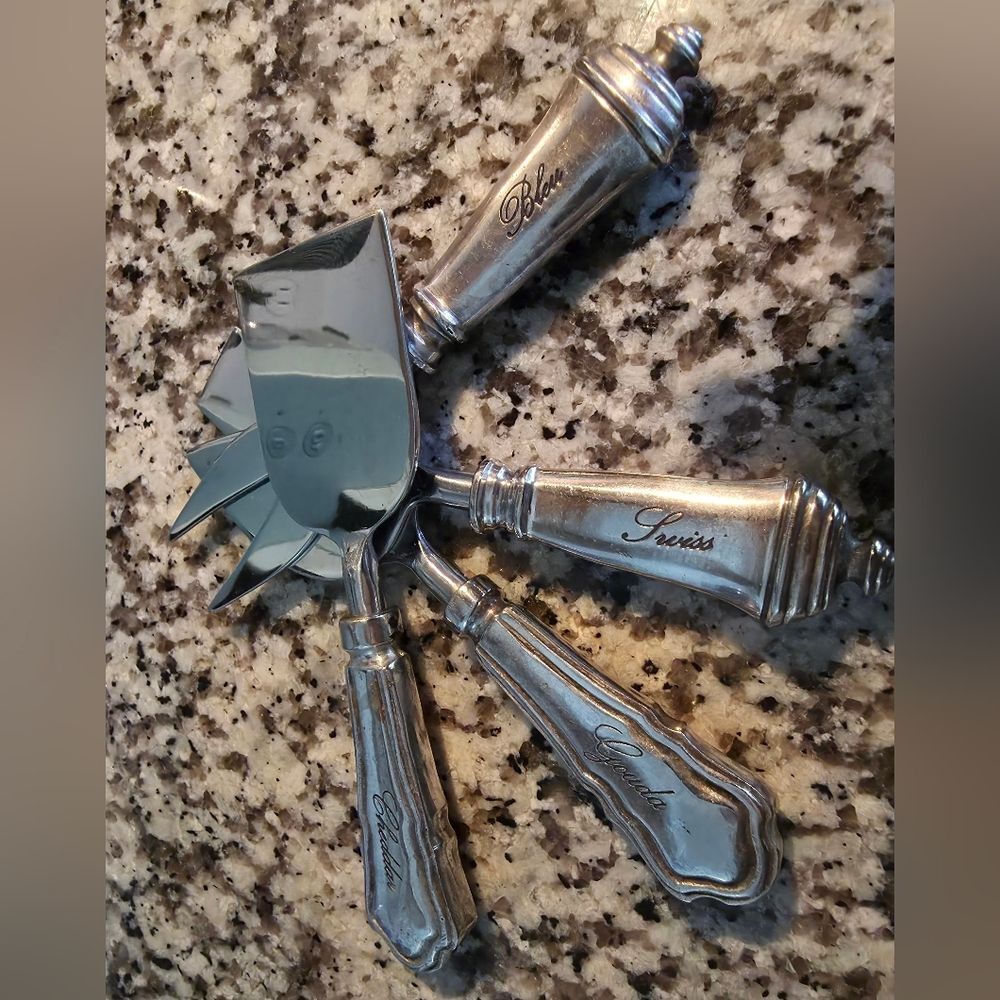 Silver Cheese Knife Set